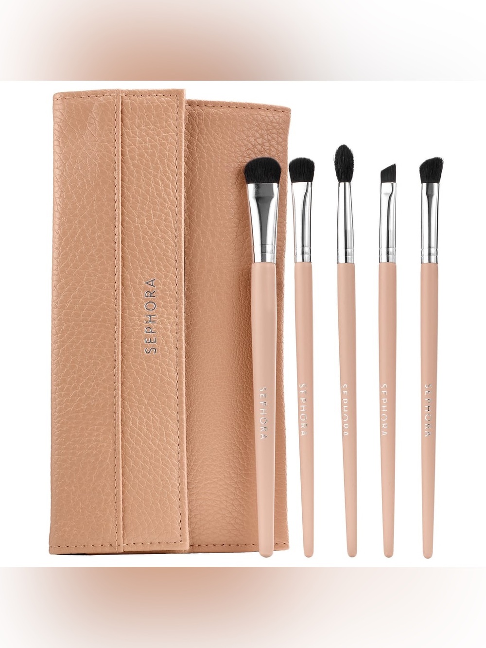 Sephora Collection EYECONIC Eyeshadow Brush Set + Storage Clutch